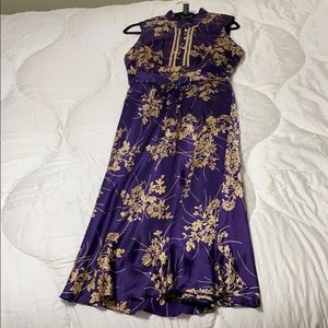 100% SILK Kimono style full length dress.